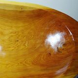 Large, deep wooden bowl, vintage Moroccan.