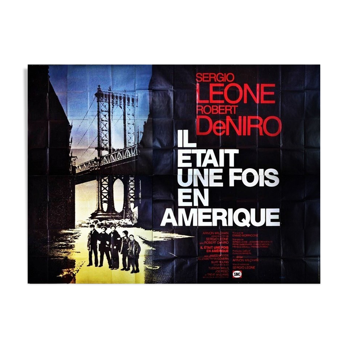 Original 4x3 meters poster from 1984 once upon a time in America 4x3 meters Sergio leone