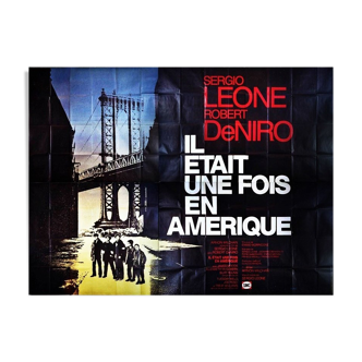 Affiche 4x3 mètres originale de 1984 il était une fois en amérique 4x3 mètres Sergio léone