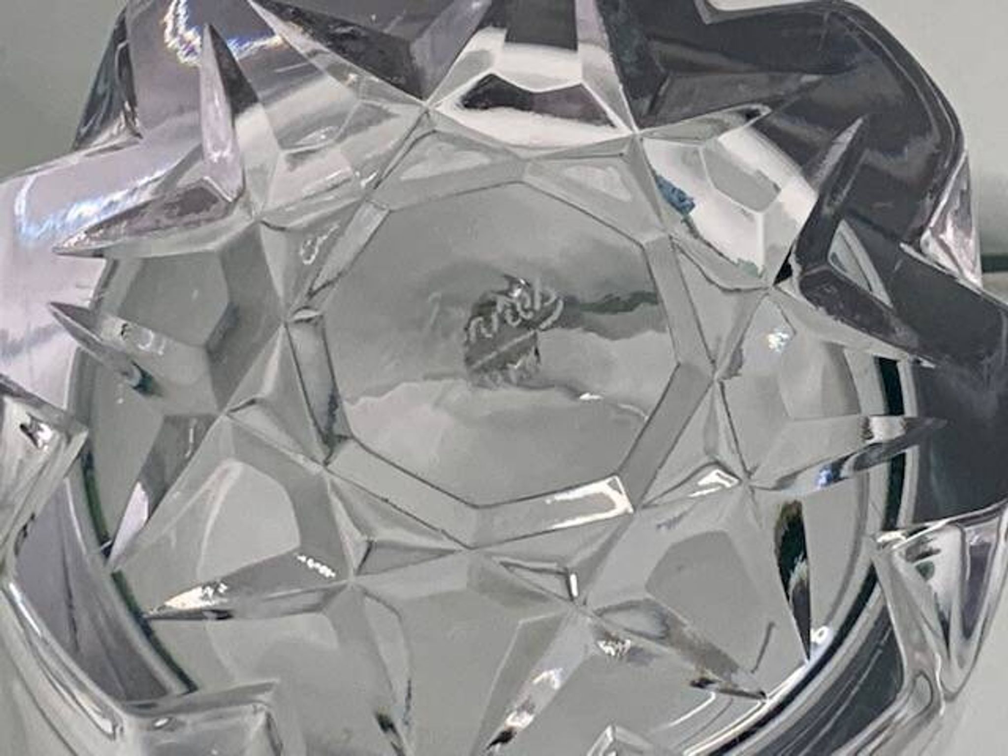 Seau glace glaçons sevres cristal taillé
