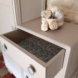 Vintage asymmetrical wardrobe