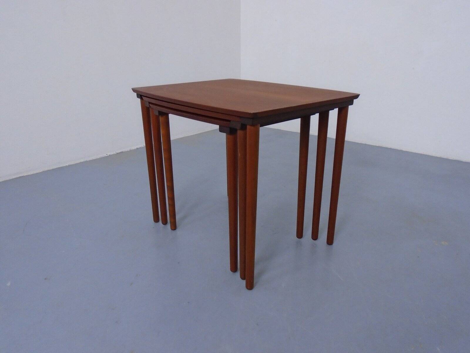 Danish Teak Nesting Tables from Møbelintarsia, 1960s, Set of 3