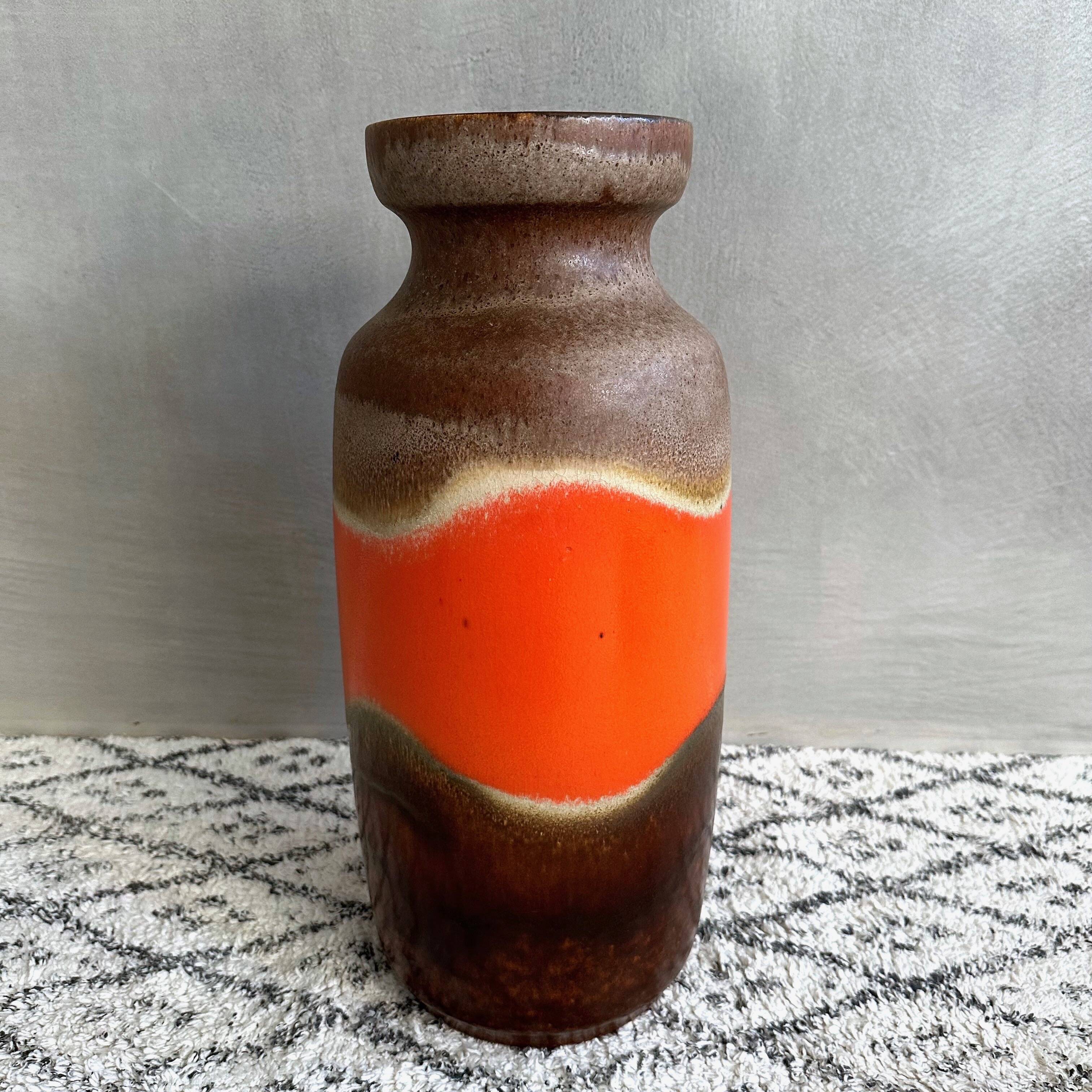 Bay ceramic floor vase 70-45, ceramic vase, West German pottery