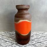 Vase de sol en céramique Bay 70-45, vase en céramique, poterie ouest-allemande