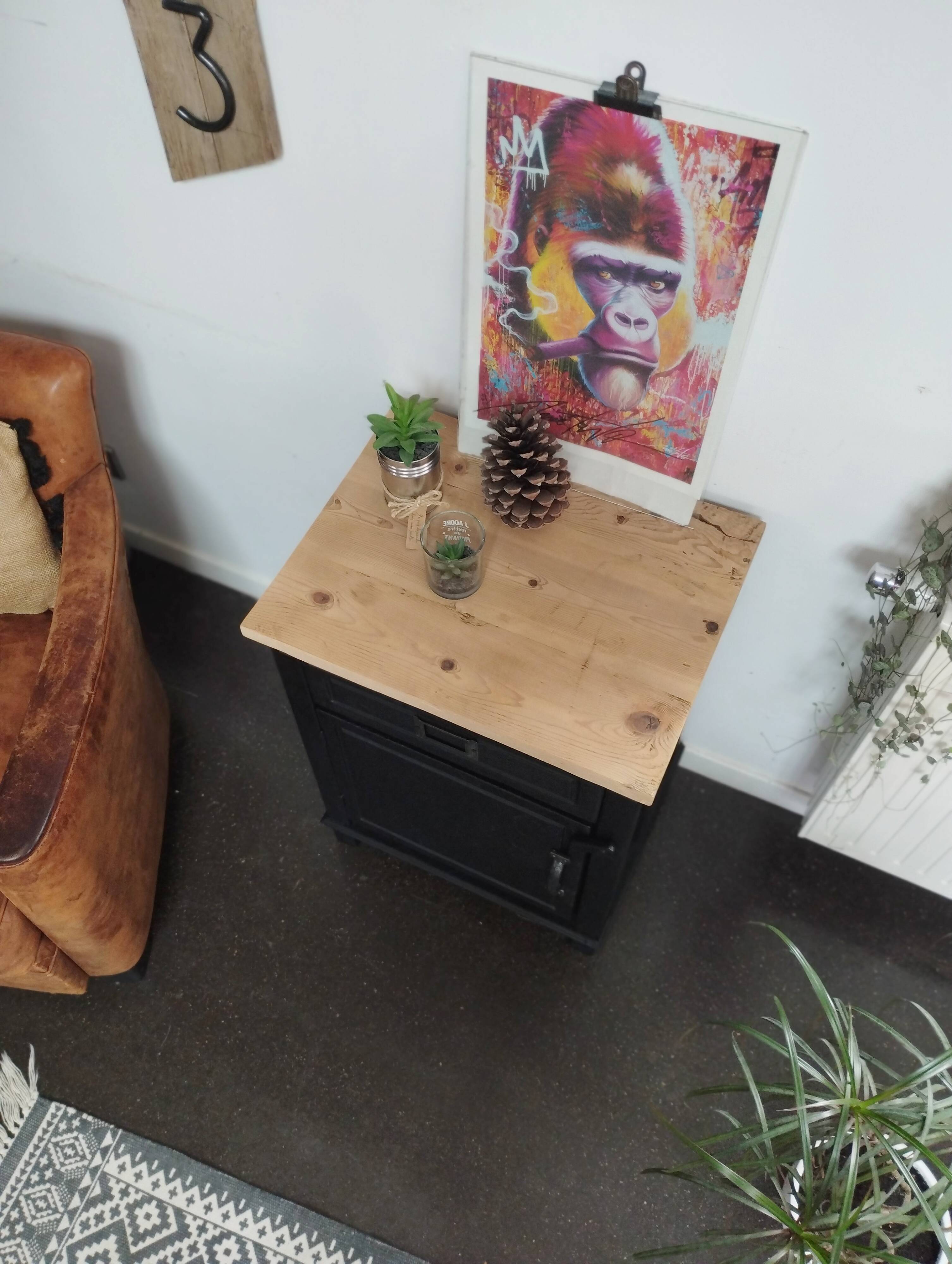 Small black vintage furniture