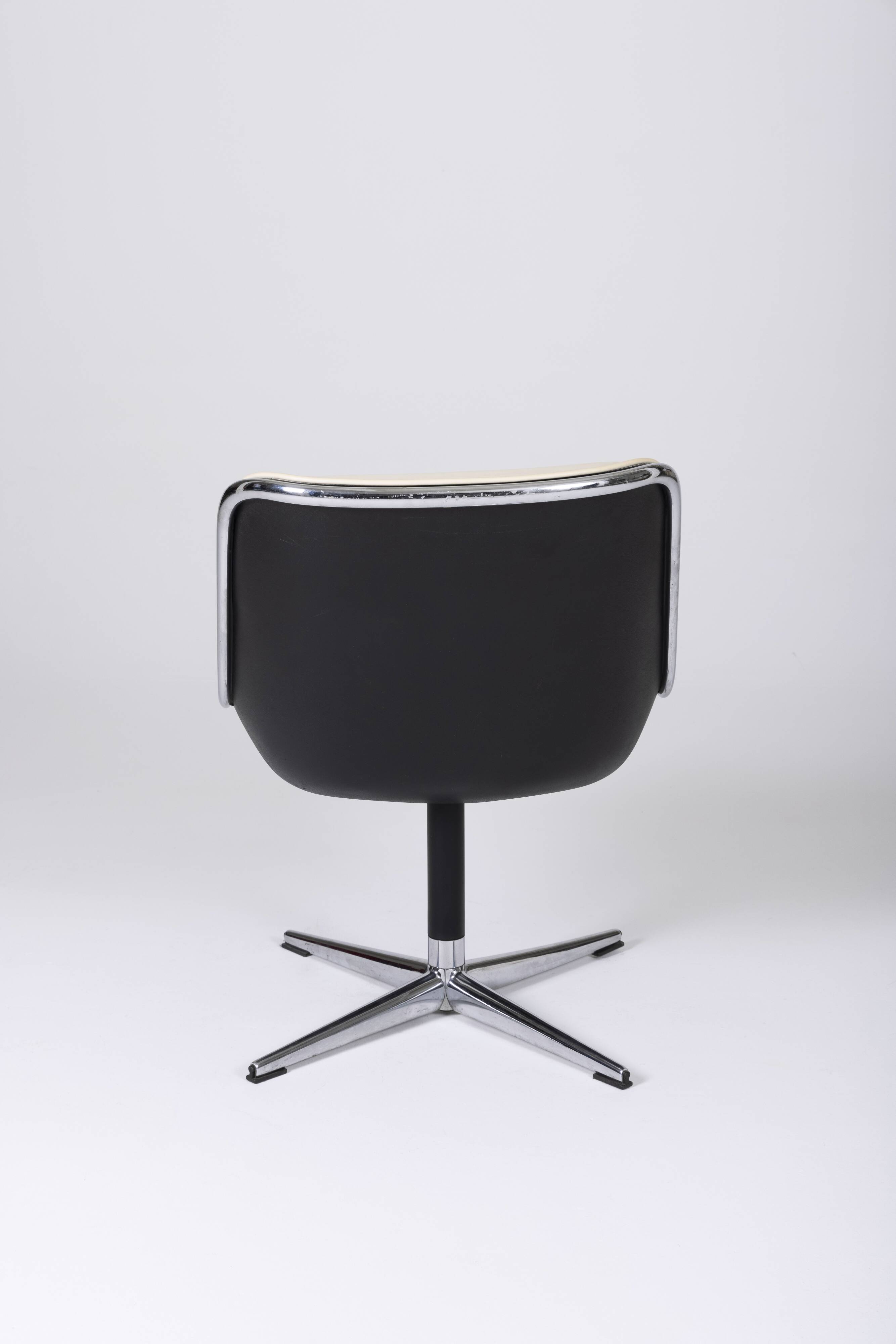 Charles Pollock leather armchair