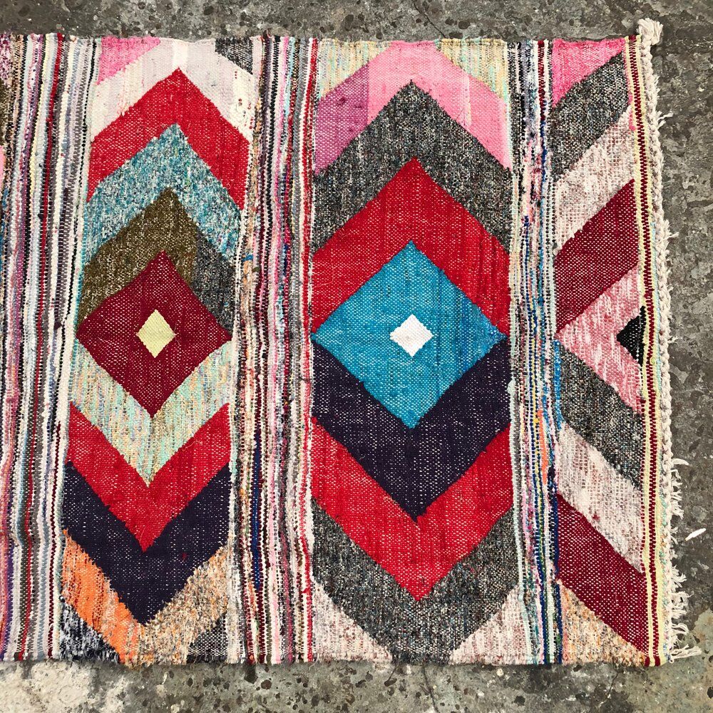 Kilim boucherouite 98 x 212 cm