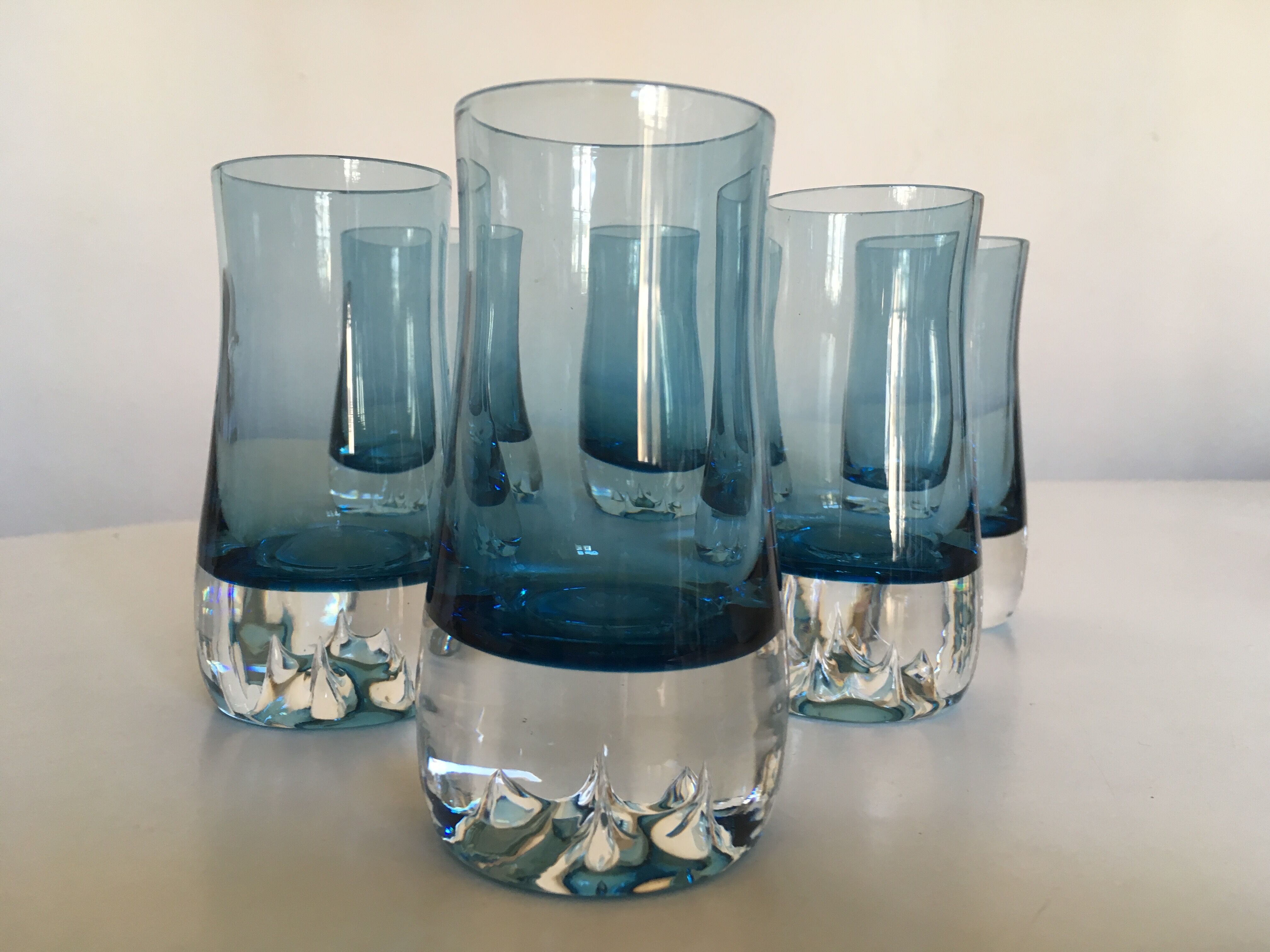 Set of glasses shots 60s Sweden