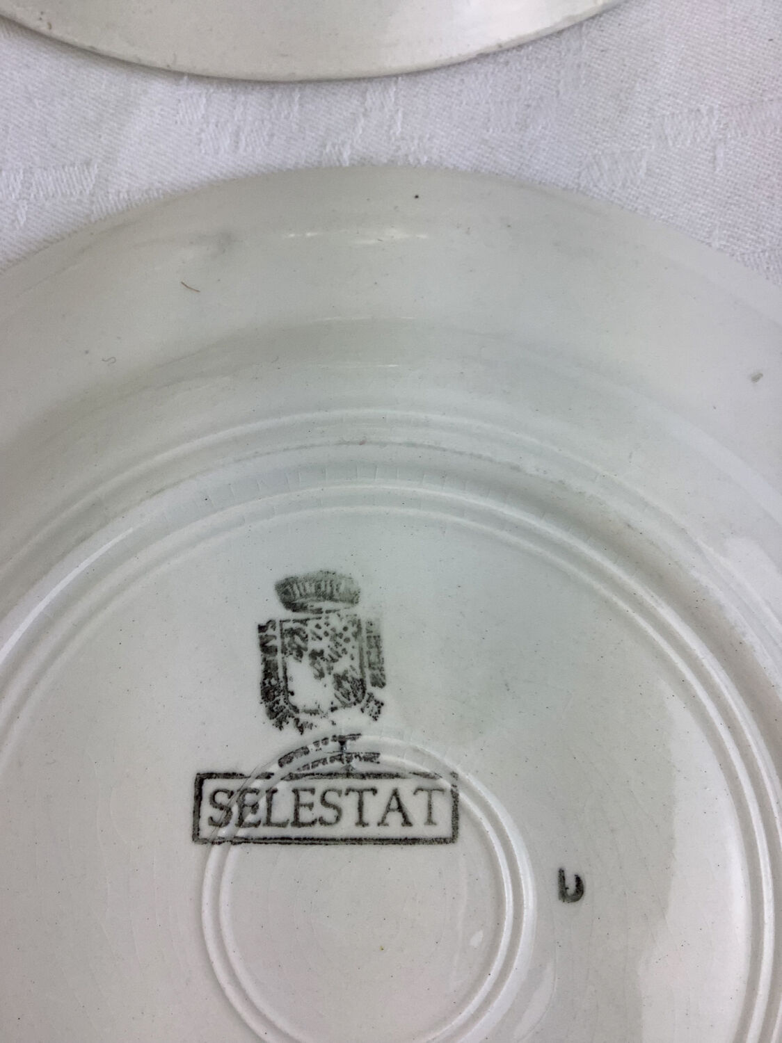 6Digoin Sarreguemines dessert plates