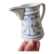 Pichet à lait en porcelaine Rieber en motif de Saxe bleu-blanc