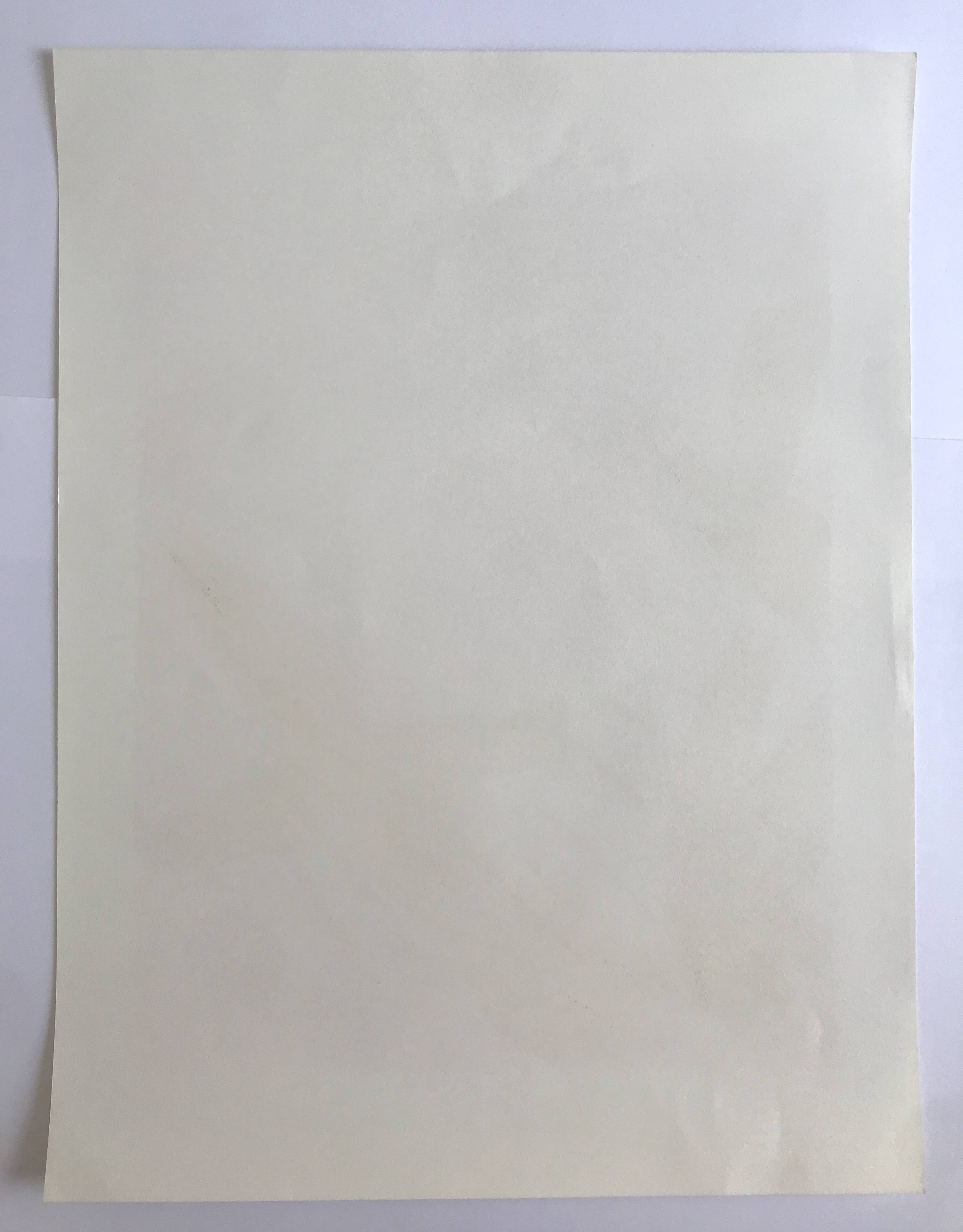 Jean bazaine, monograph in red, 1975. original lithograph