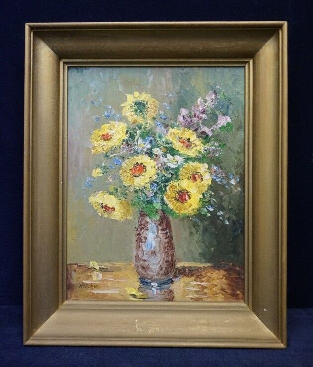 Tableau « Nature morte aux fleurs dans un vase »