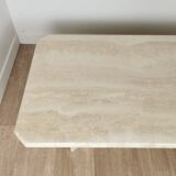 Travertine coffee table
