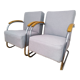 Pair of mücke melder fn 21 armchairs, vintage, 1930
