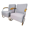 Pair of mücke melder fn 21 armchairs, vintage, 1930