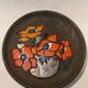 Decorative ceramic plate handmade country decoration