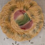 10 dessert plates in Sarreguemines barbotine