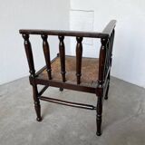 Straw chair by the fireside 1900