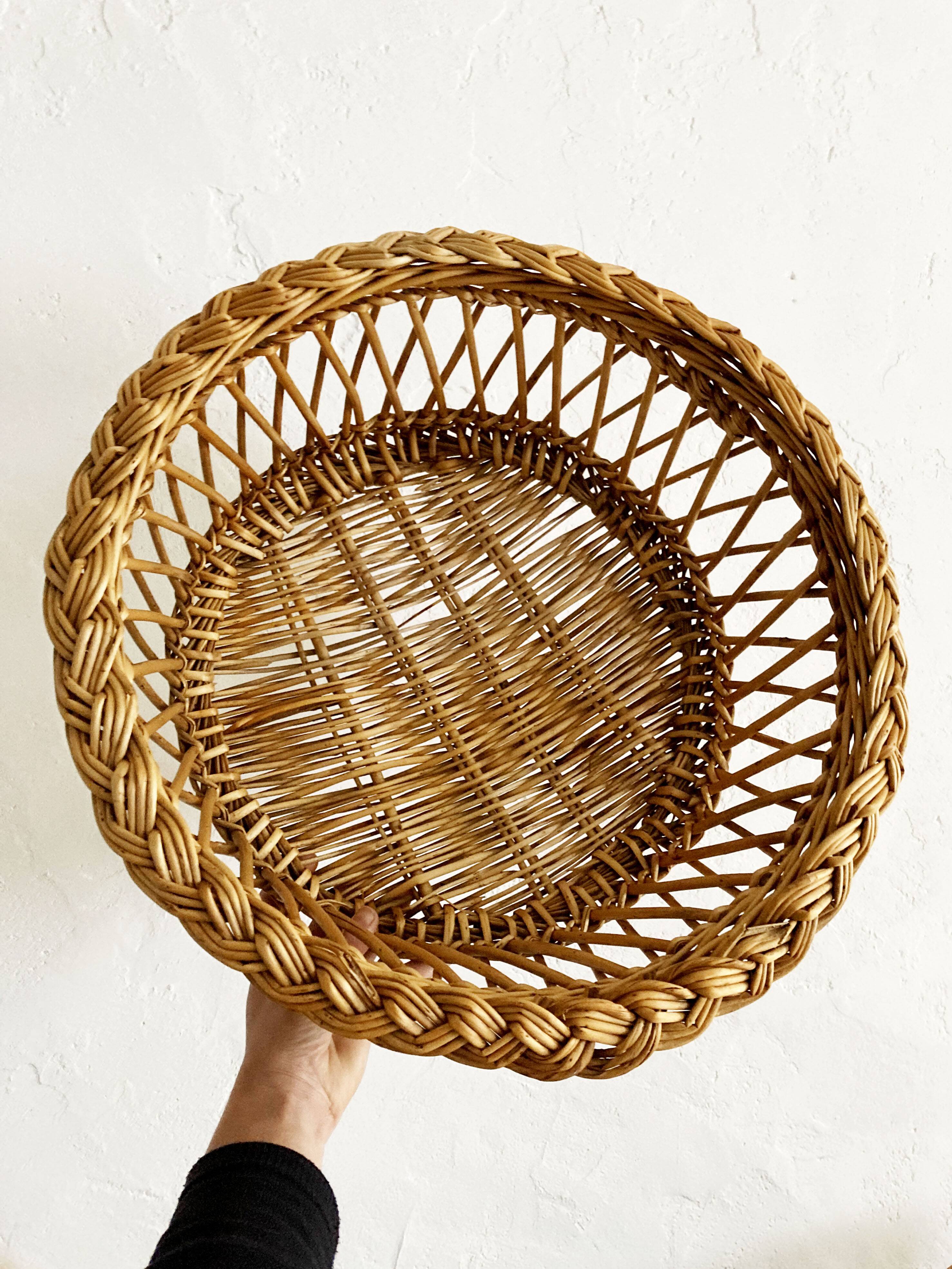 Duo of wicker baskets