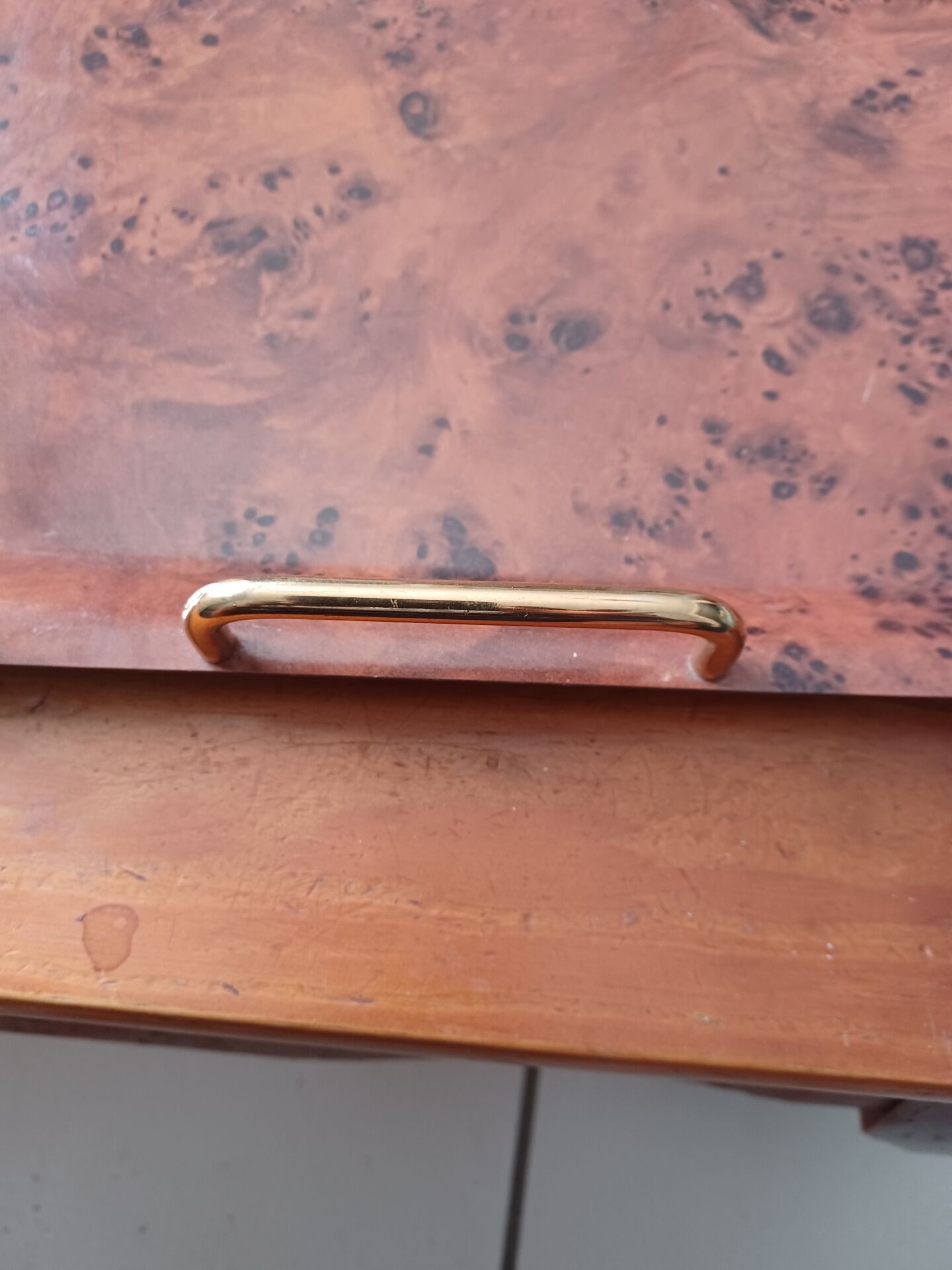 Plateau de service avec anses vintage
