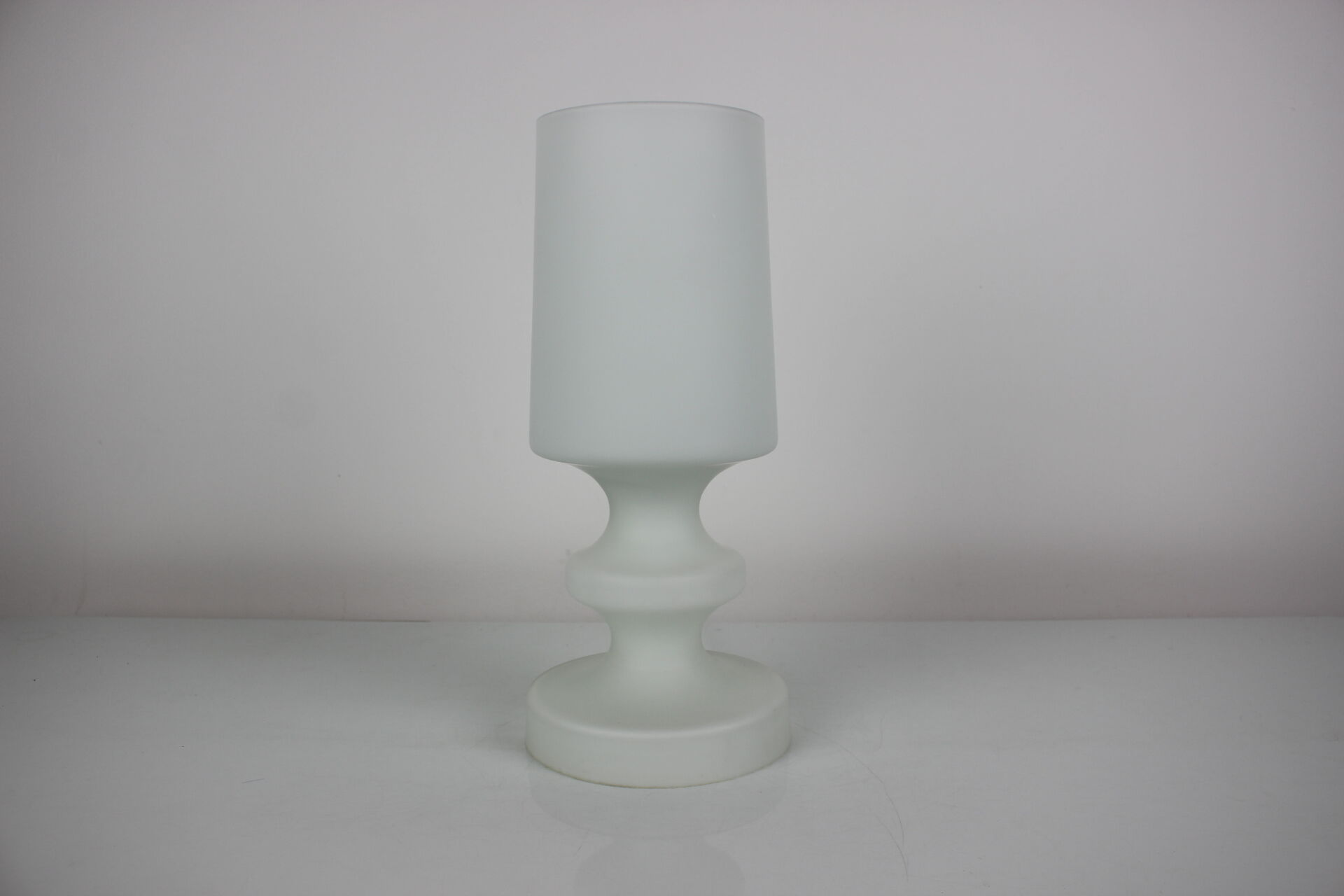 Mid-century all glass table lamp/ Osvětlovací sklo Valašské Meziříčí, 1970's.