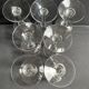 7 ½ crystal guilloche wine glasses – Art Nouveau