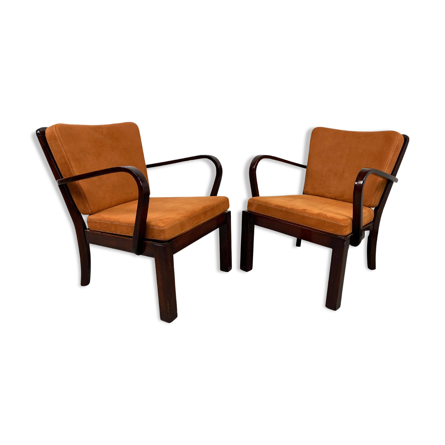 Paire de fauteuils Thonet Mundus