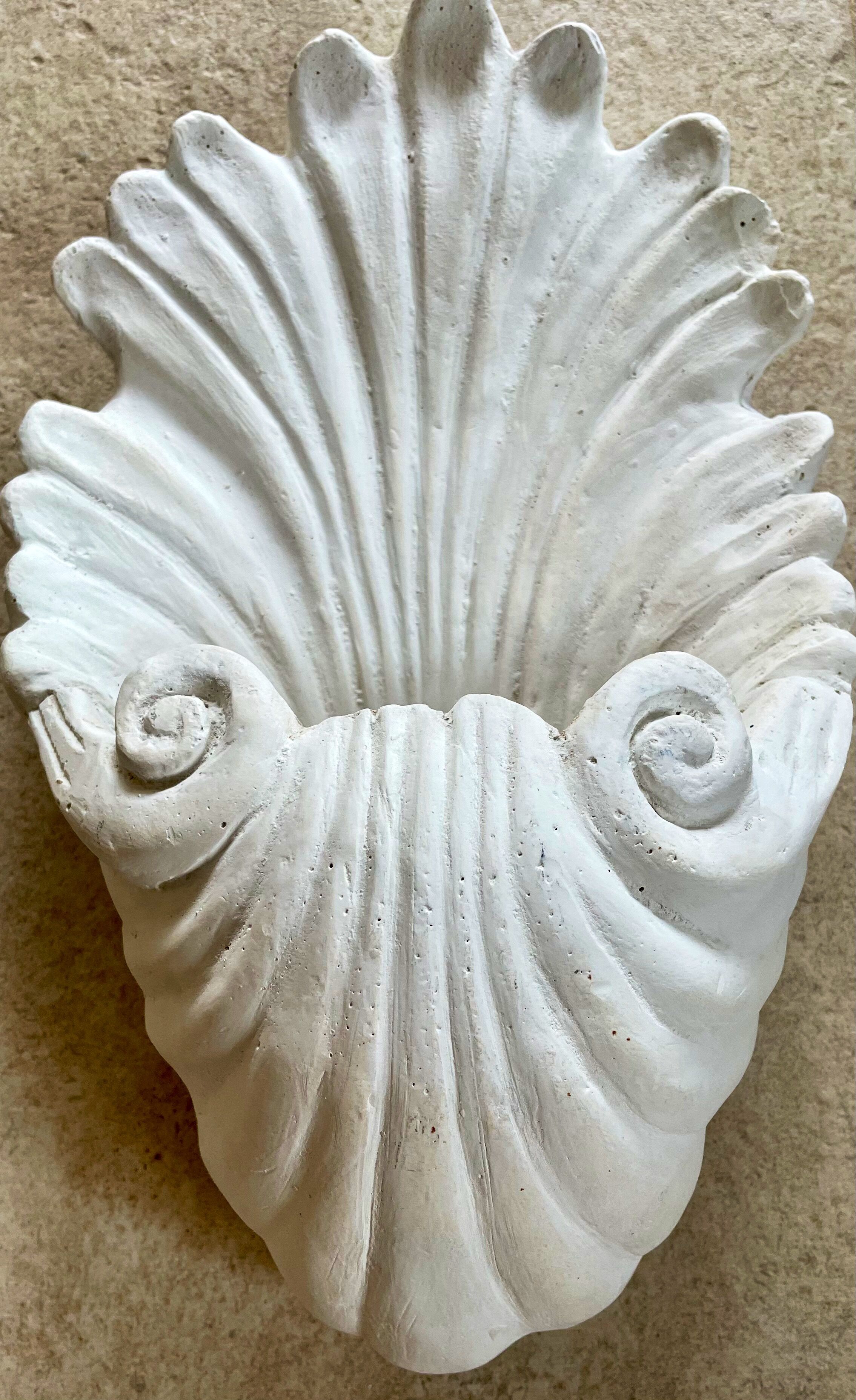 Art Deco shell wall lamp 49cm