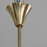 Vintage chandelier colorful brass 10 arms multicolored