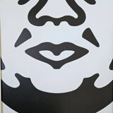 Shepard Fairey (Obey), OBEY 3-FACE (White), dated and signed.