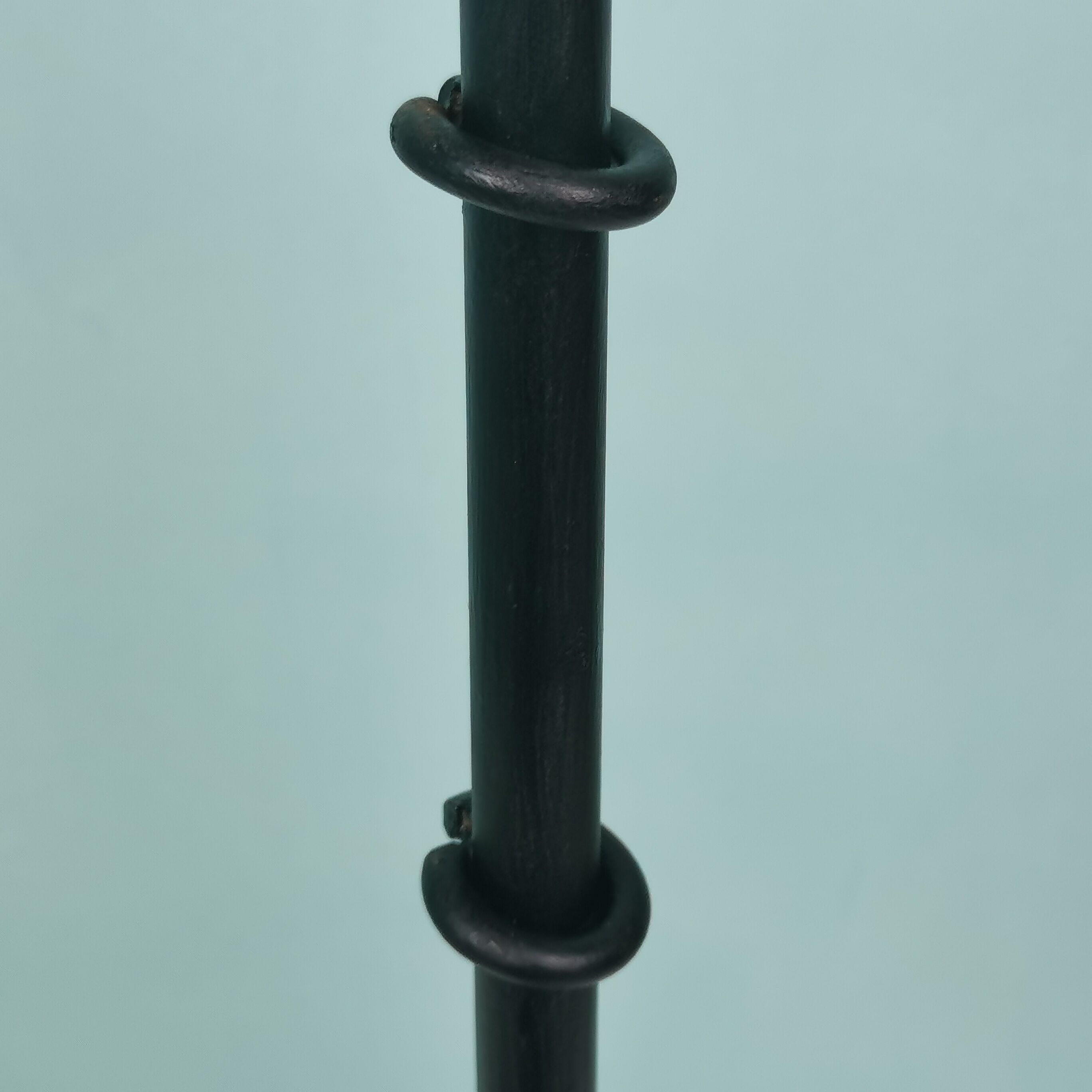 Wrought iron candlesticks