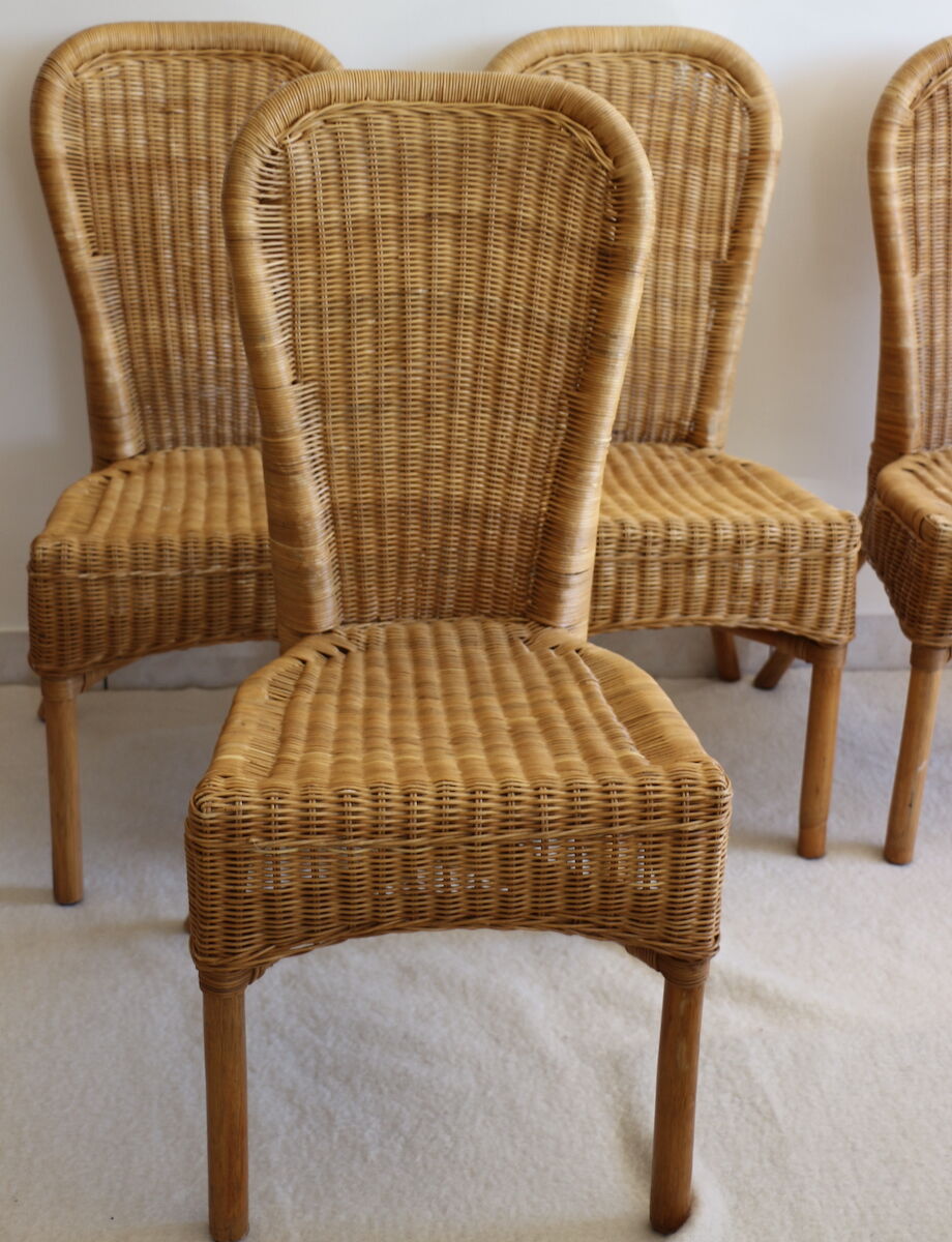 4 rattan chairs
