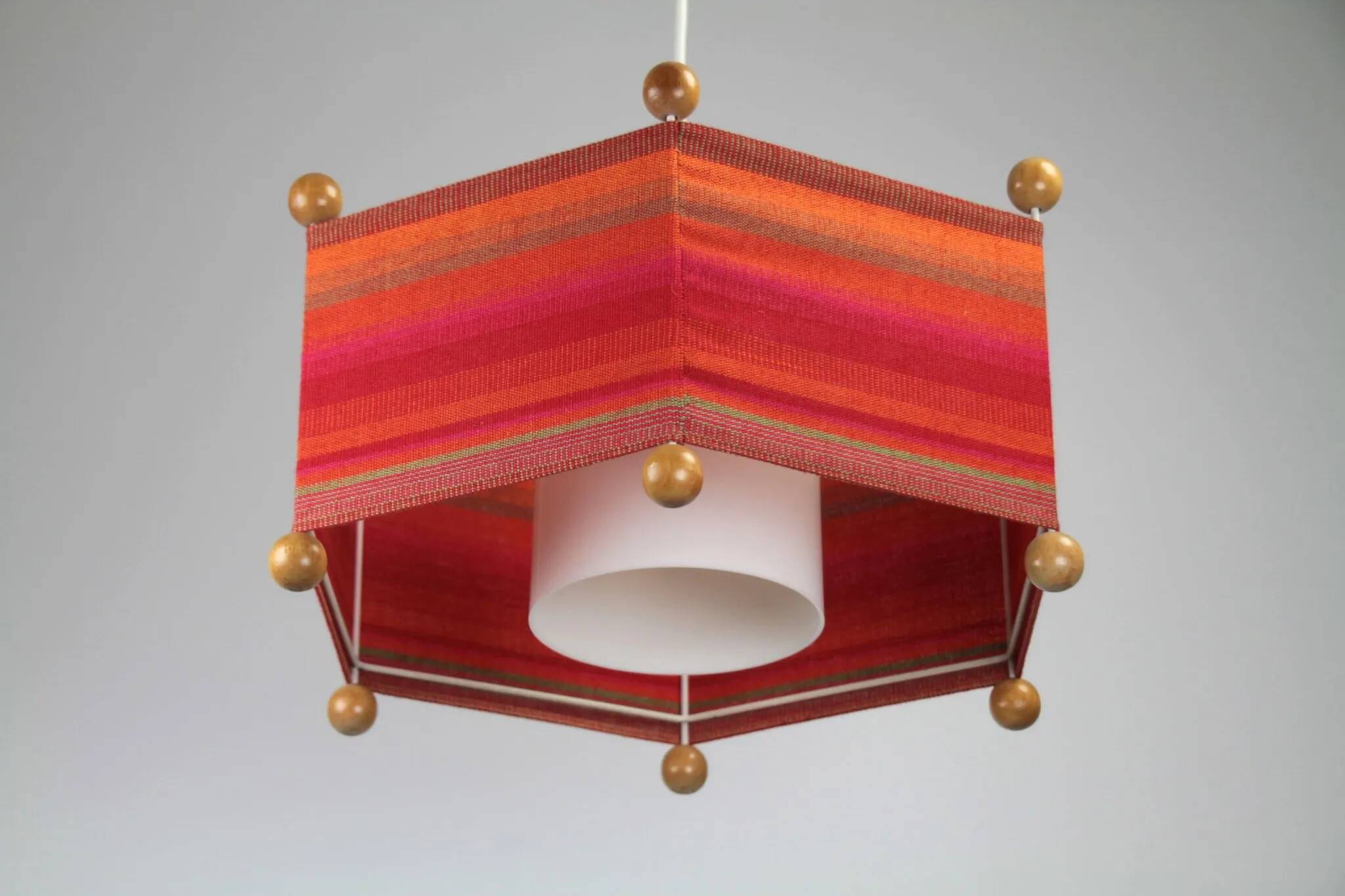Hexagonal Pendant Lamp, North Sweden — 1960s/1970s