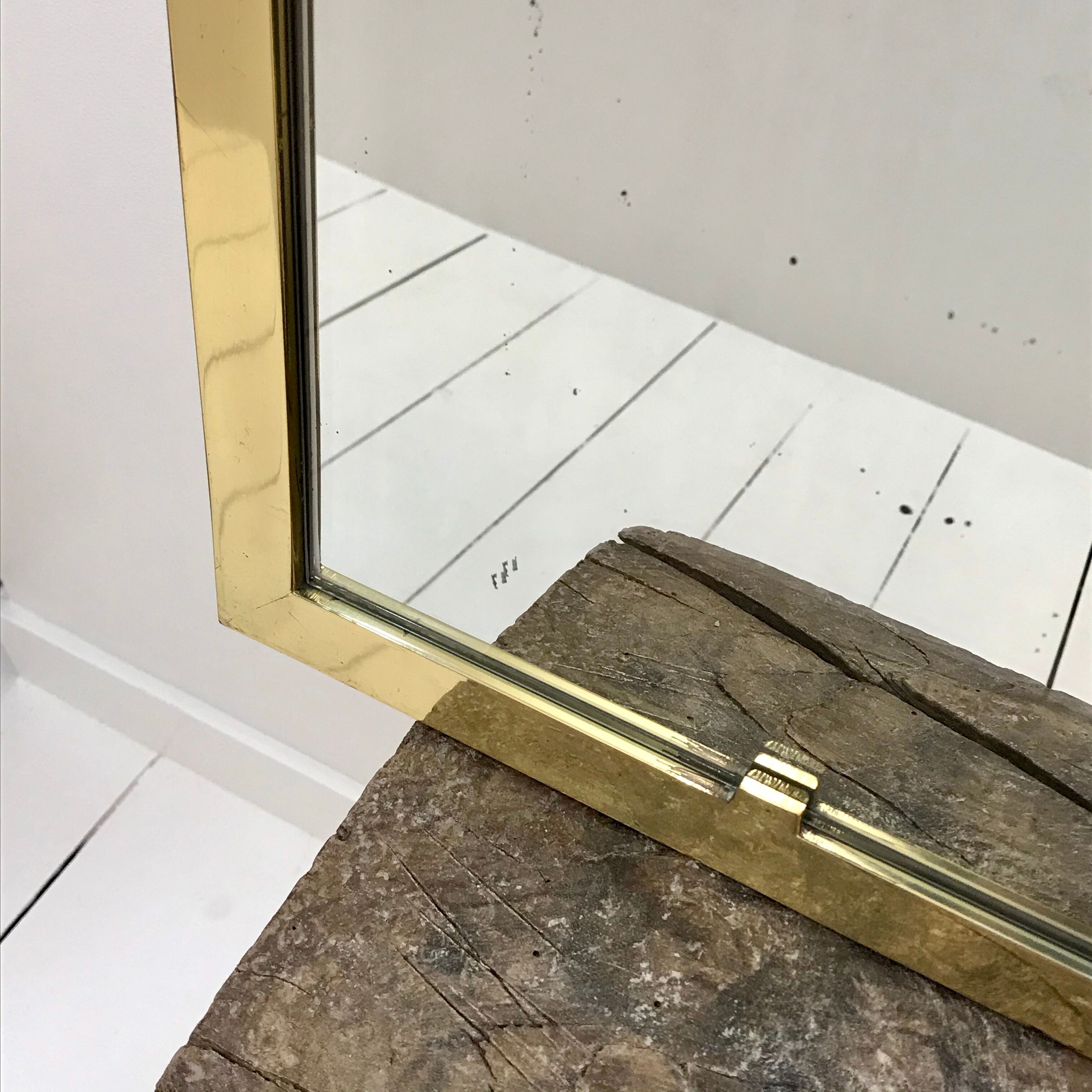 Brass mirror 70X45CM