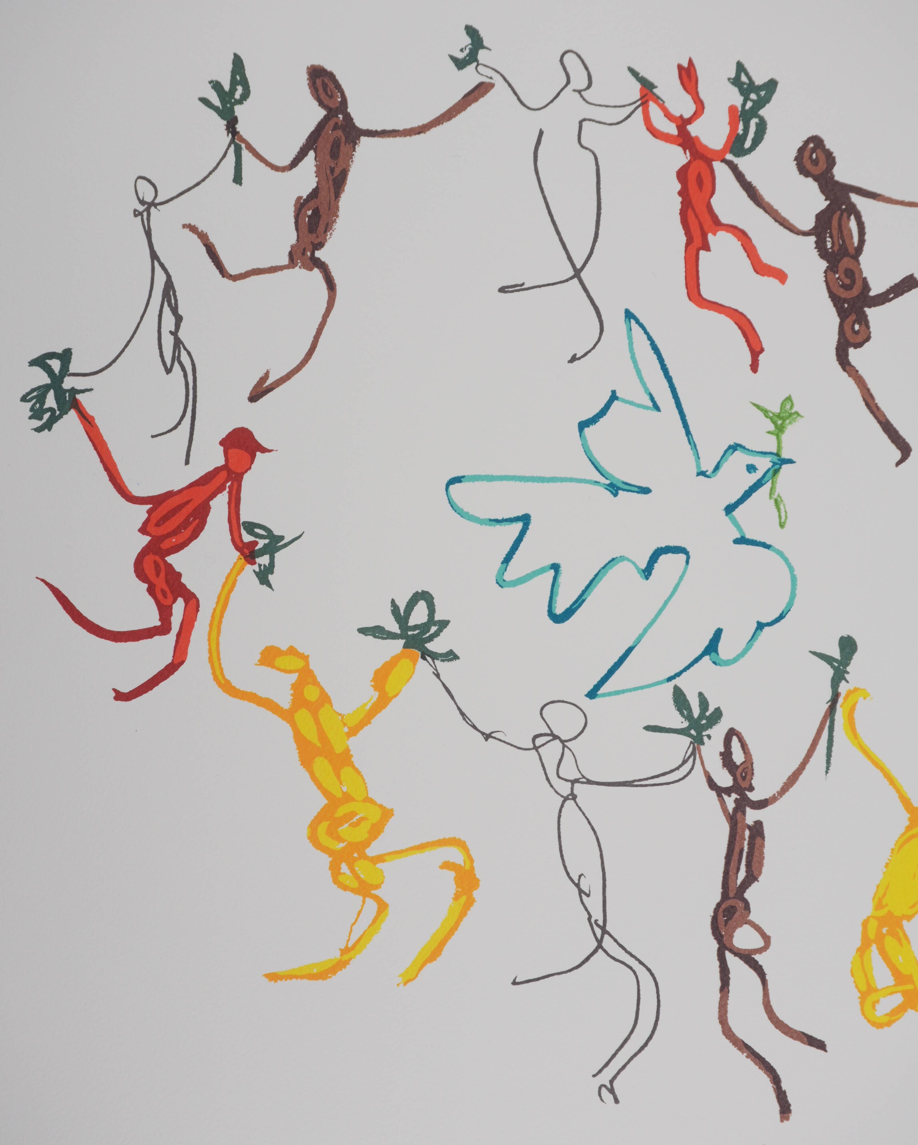 Pablo Picasso: Dance of Peace, Circle of Youth, signed lithograph