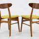1960s Pair of Danish Teak Chairs, Restored