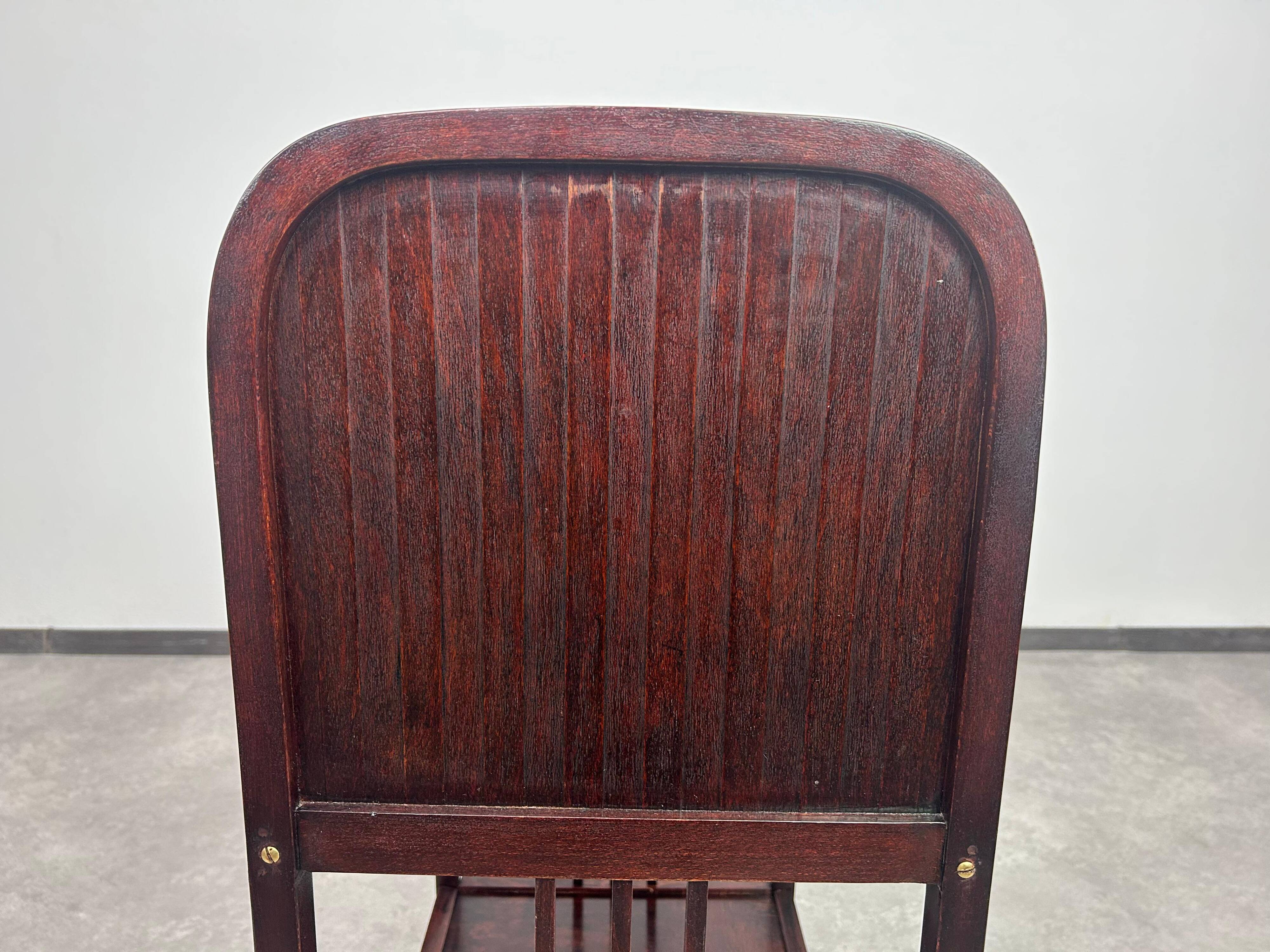 Secessionist magazine rack attributed to Otto Wagner for Thonet.