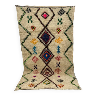 Handmade Moroccan Berber carpet 244 x 138 CM