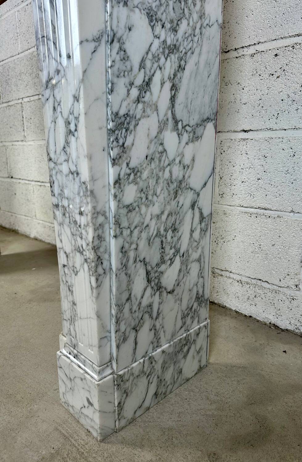 Louis XVI style marble fireplace