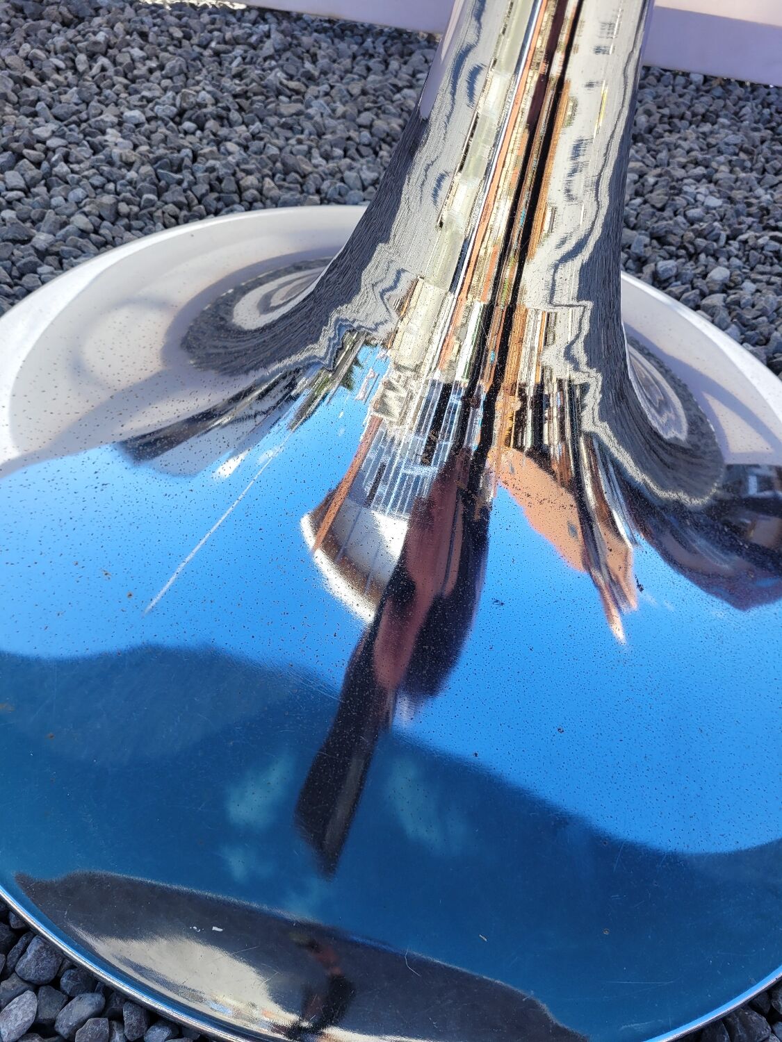 Tulip foot table by Gastone Rinaldi from the 70s