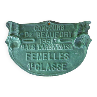 Agricultural competition plate - 1958 - Beaufort
