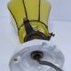Yellow glass porcelain lamp, early 20th century