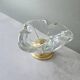 Ashtray/trinket dish in white crystal Val Saint Lambert Belgium