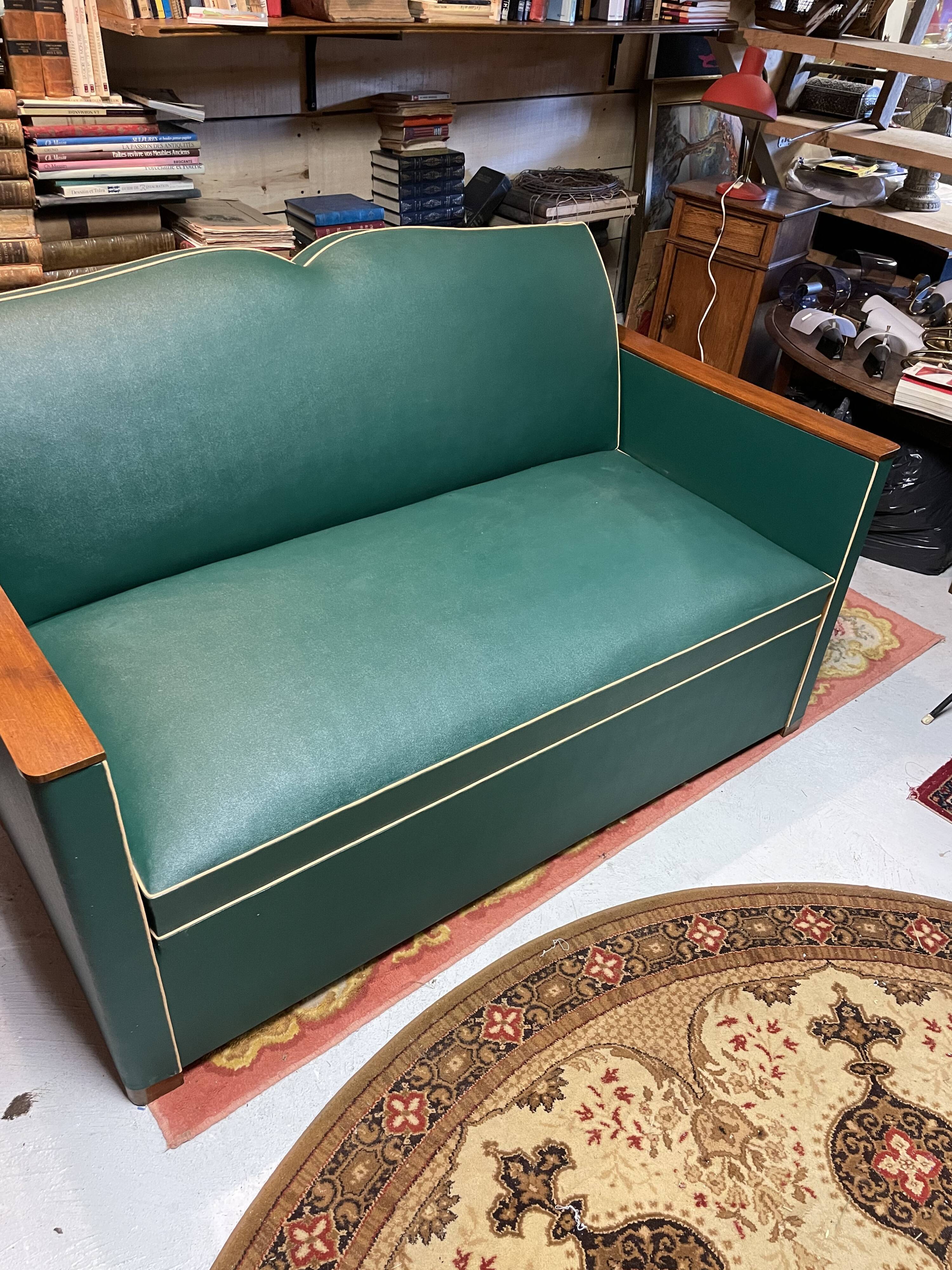 Vintage mustache club sofa year 50