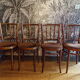 Set 4 chaise de bistrot assise velours