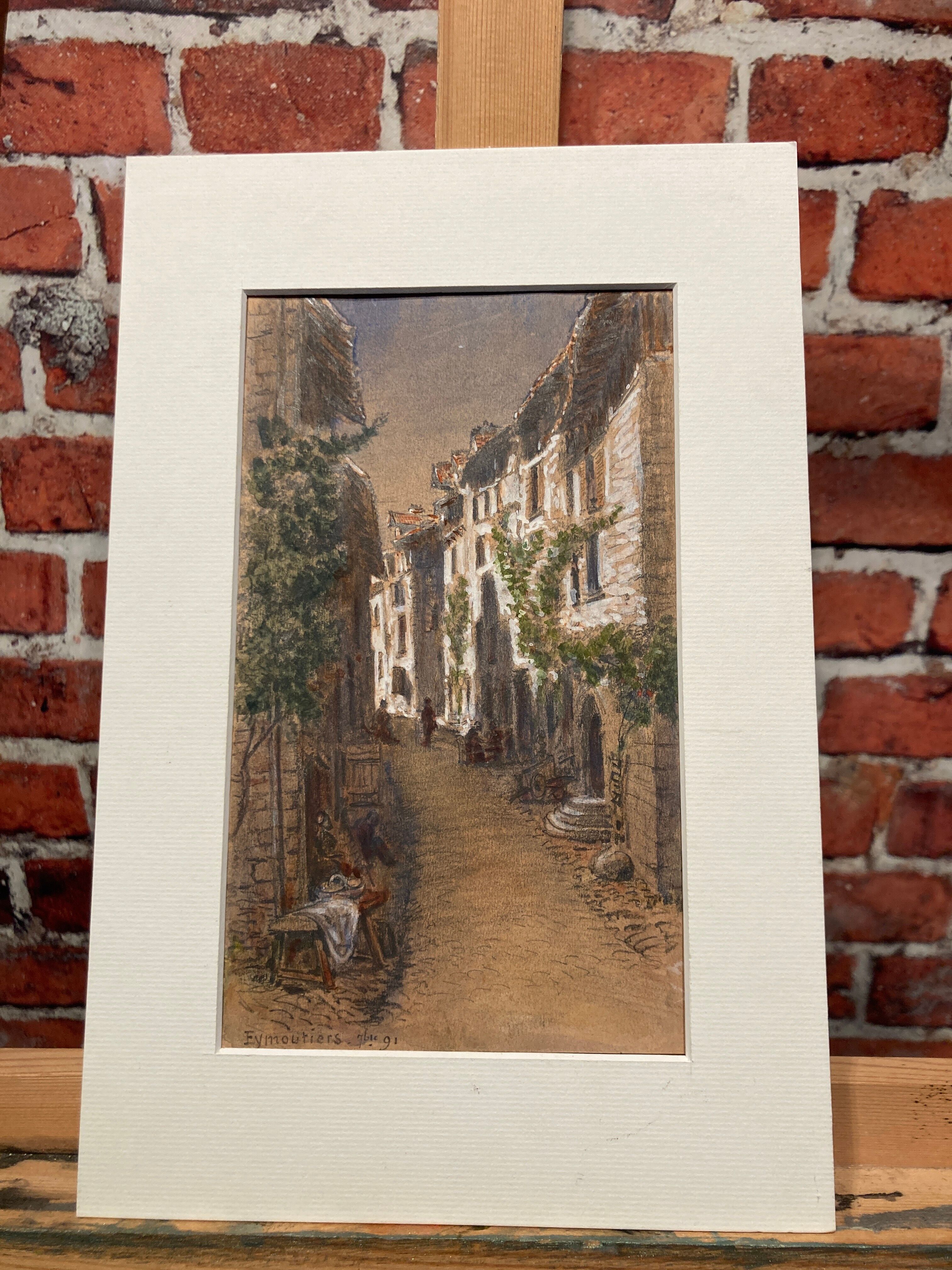 Drawing representing an alley
