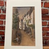 Drawing representing an alley