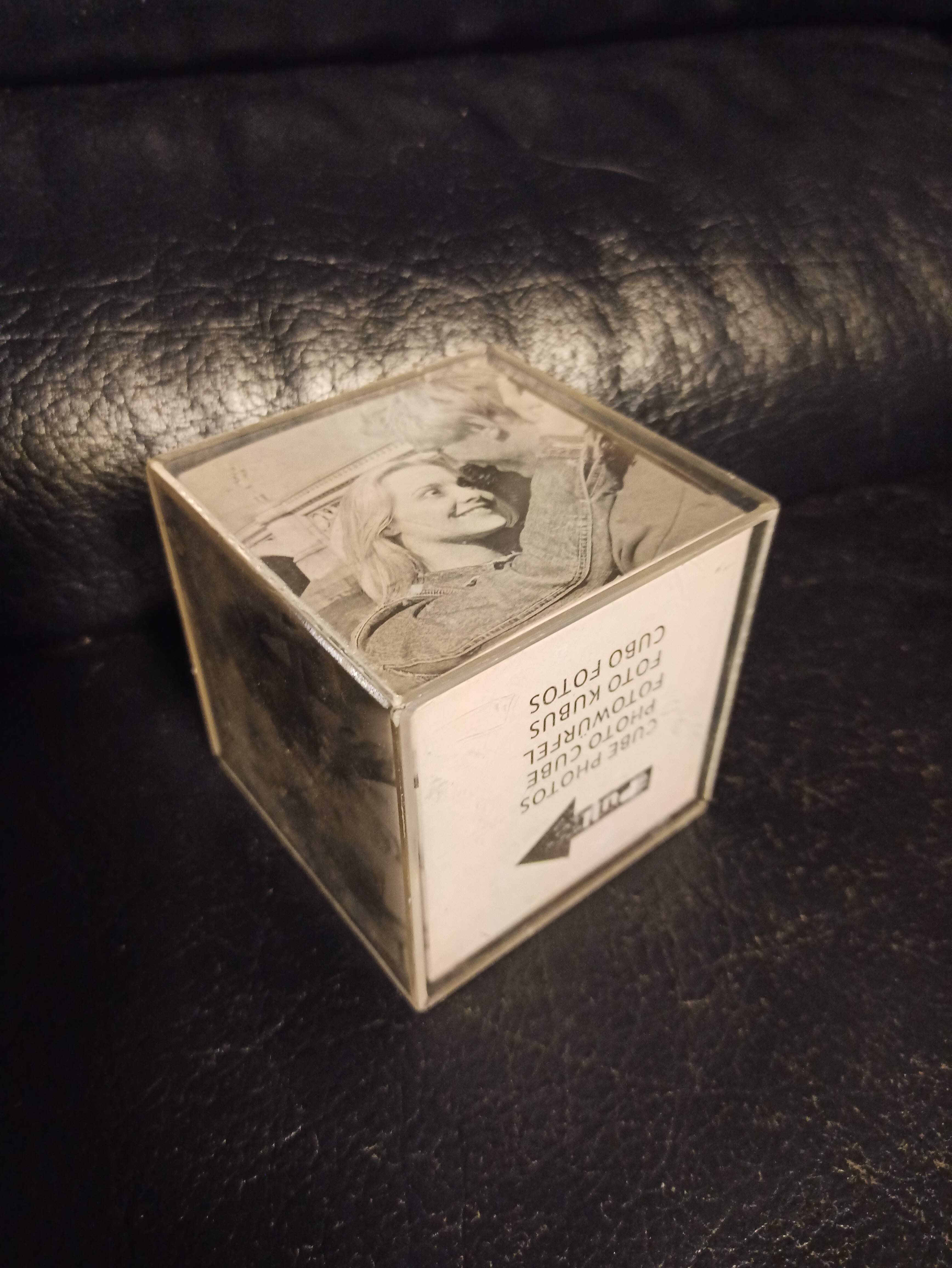 Cube pour photos en plexi plexiglas cadre