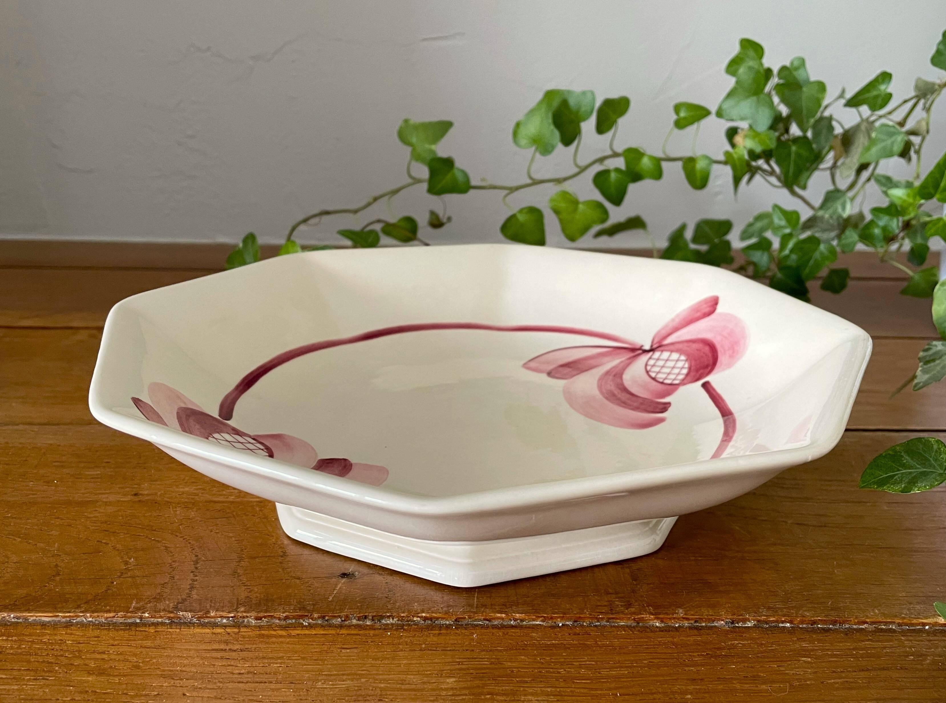 Antique compote dish in Villeroy & Boch earthenware.