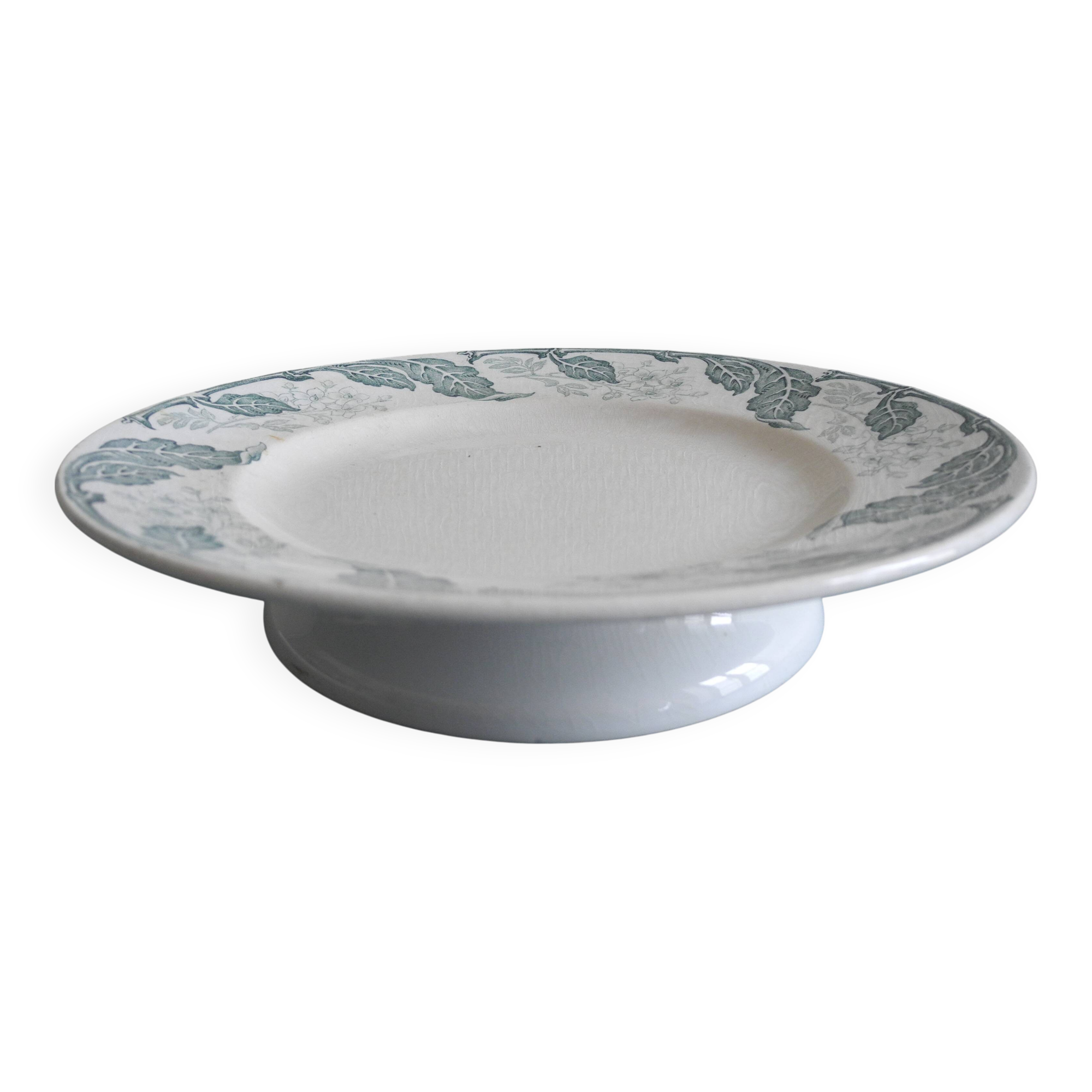 old French dish plate presentation St Amand Hamage old French dish plate